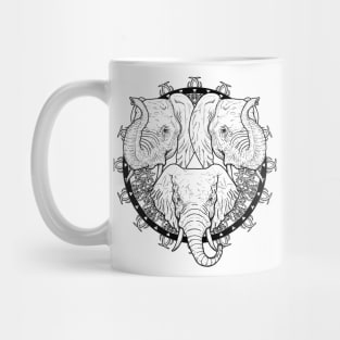 Elephant heads Mug
